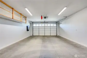 Finished garage