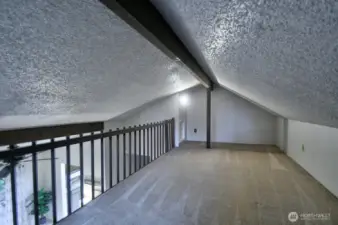 Loft over the living room.