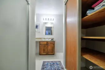 View into the primary bath.