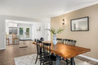 Dinning with open concept