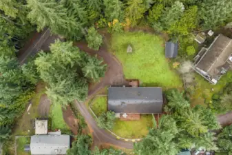 Aerial view of property