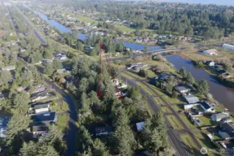 Two lots, back-to-back.  Ingress/egress from both S. Narwhal and Point Brown.  So convenient!