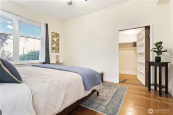 Bedroom 1 with walk-in closet