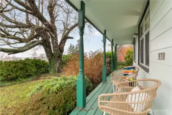 Front porch with Blaine harbor water views