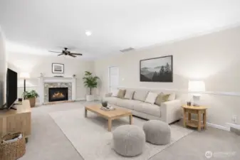 Family Room - Digitally Staged.