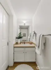 Main floor powder room