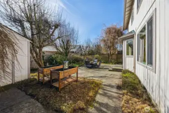 Low-maintenance and high-enjoyment landscaping will be in full bloom soon with convenient SMART sprinkler system and water fountain. (Ask your agent for photos of full bloom!)