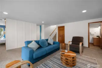 Downstairs living room.