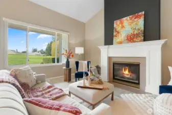 The windows in the living and dining rooms are triple paned.