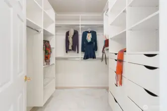 Primary closet