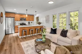 Open concept for seamless entertaining.