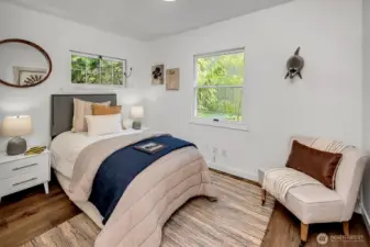 Main floor "treehouse" bedroom.