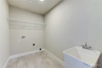 laundry room with sink