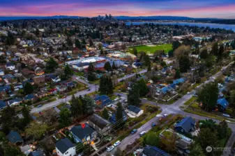 The neighborhood at dusk!