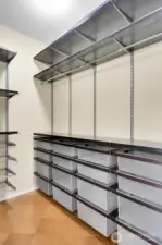 Primary closet