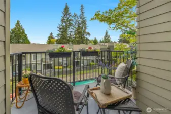 cozy private patio