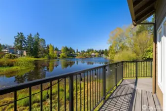deck off of the clubhouse