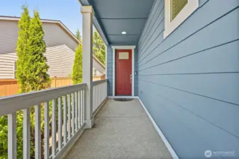Front Entrance with   Tall Door