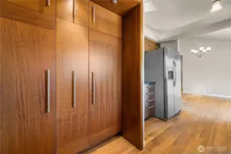 Large pantry area in kitchen