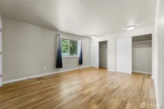 Primary with double closets