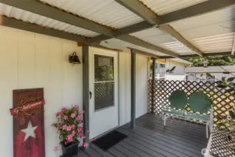 Imagine drinking your coffee on your covered front porch in the morning or watching the sunset in the evening.