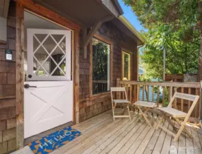 Dutch entry door -- how sweet is that?
