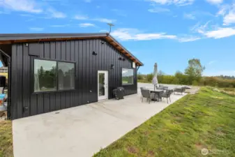 Large patio space on the side and front