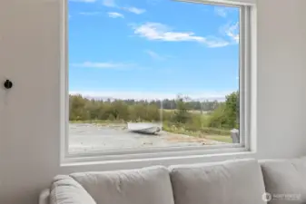 Beautiful view outside from the living room area