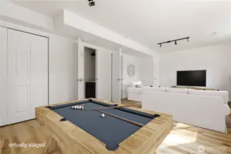 Extra family living space/media room - virtually staged