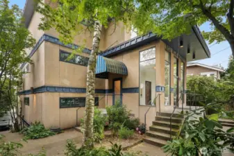 Main entrance to the building