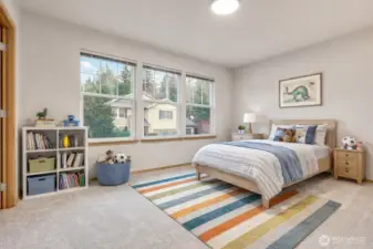 Fourth upstairs bedroom with walk-in closet