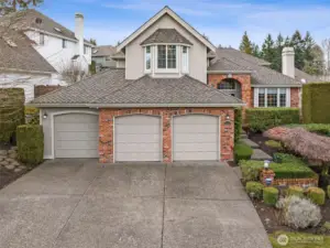 Note the 3 car garage - with 740 sq ft - lots of parking and storage. Plus plenty of room to park in the driveway.