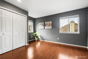 Bedroom #4 - another large bedroom with closet system as well and two windows.