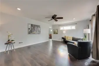 Huge great room meets you as you enter