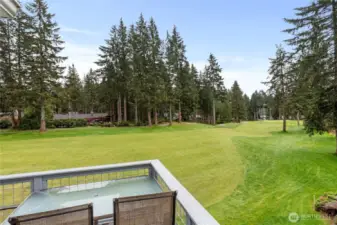 Views all the way down the green!