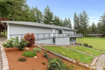 Newly and beautifully landscaped yard.