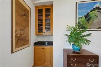 A lovely built-in in the great room.