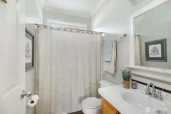 Full bath downstairs.