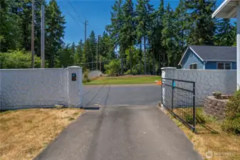 Gated entry, dead end street.