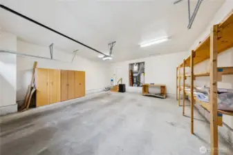 ttached oversized 2-car garage with plenty of extra space for storage, tools, or outdoor gear.