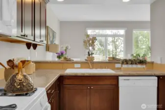 Kitchen towards living room