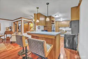 Breakfast bar.