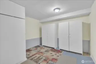 Storage room in basement.