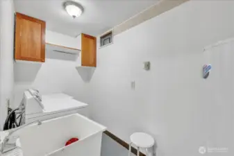 Laundry room downstairs.