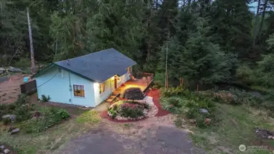 Drone of main residence.