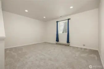 This is the same view without the virtual staging. Not pictured here are 2 closets; one is a large linen closet and the other is an extra large closet that could almost be used as another room.