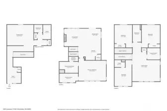 Floorplan with electronic measurements. Look at all the closets! And they are so big!