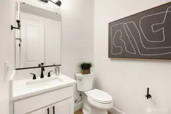 Stylish powder room