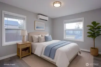 Upstairs Bedroom Virtually Staged