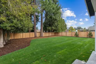 Huge Flat & Fenced Backyard Offers Privacy and Space to Play